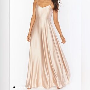 Show Me Your Mumu Faith Champagne Luxe Maxi Dress